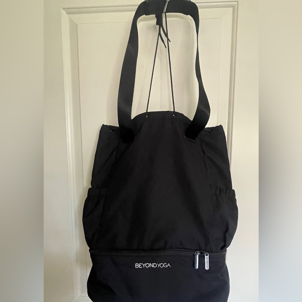Beyond Yoga Black Convertible Gym Bag